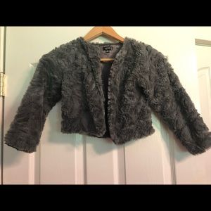 Faux fur mini coat. For dresses